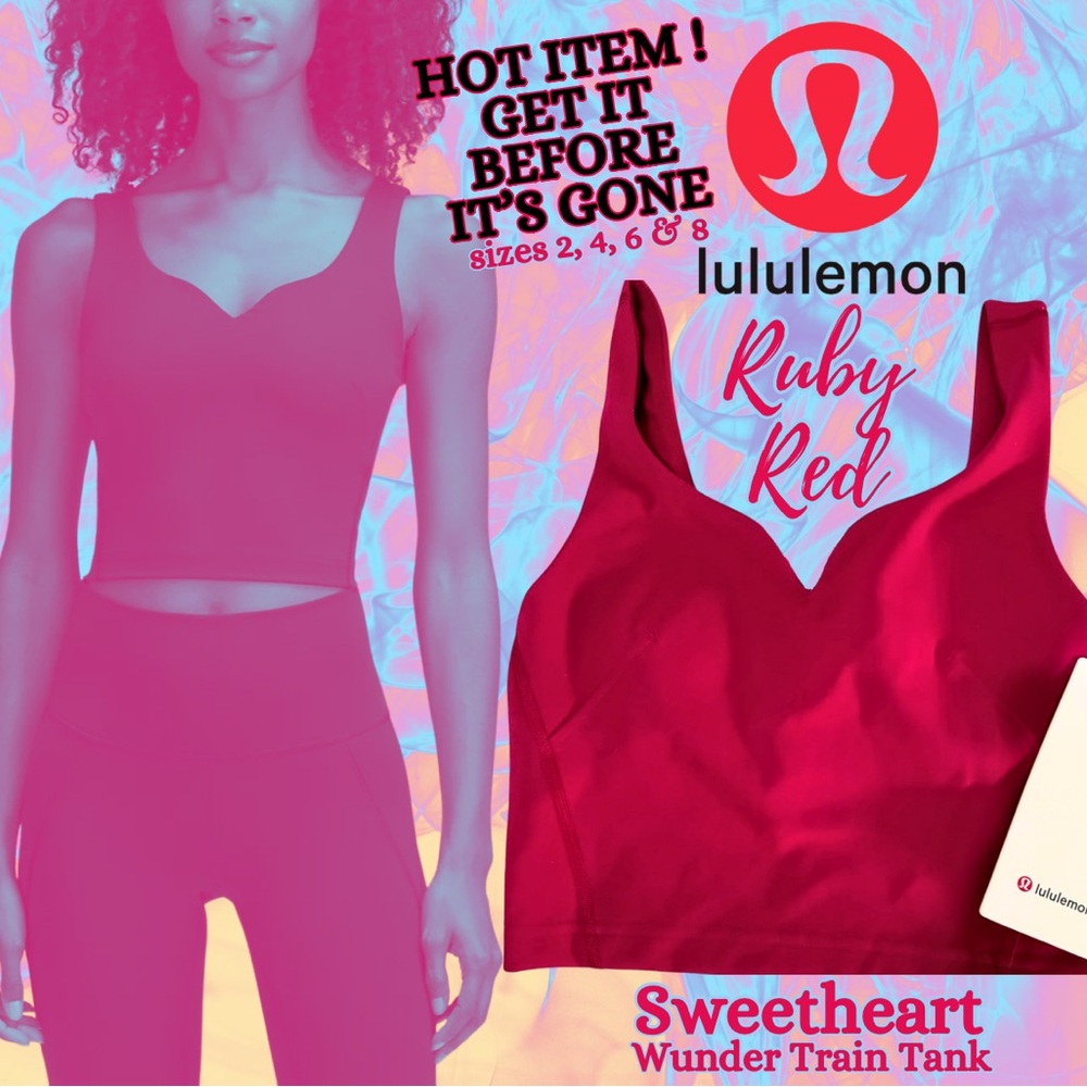 🎁 BRAND NEW WITH TAGS! 🩷🎁❤️ Ruby Red 🩷🎁❤️ Wunder Train Tank *Sweetheart ❤️🎁🩷